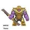 Mini Action Figure Superhero Avengers Thanos Black Panther War Machine Iron Man Building Blocks Toys