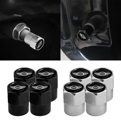4 stk Metall Bil Hjul Dekk Bolt-in Ventilhetter Tilbehør Styling For Cooper F54 F55 F56 R56 R60 Roadster Clubman Coupe