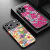 Cartoon Flowers Print Case For iPhone 17 Air 16e 16 15 14 Pro Max 13 15 Pro 17 Pro 17 Shockproof Soft Edge Hard PC Matte Phone Cover