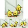 Charming Four-inch Avocado Stuffed Toy Keychain Ideal For Kids Backpack Accessories