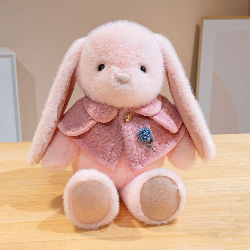 High Quality Sweet Cute Rabbit Animals Bunny Plush Toy Pink Super Soft Comfortable Doll Pillow  Baby Comfort  Birthday Gifts