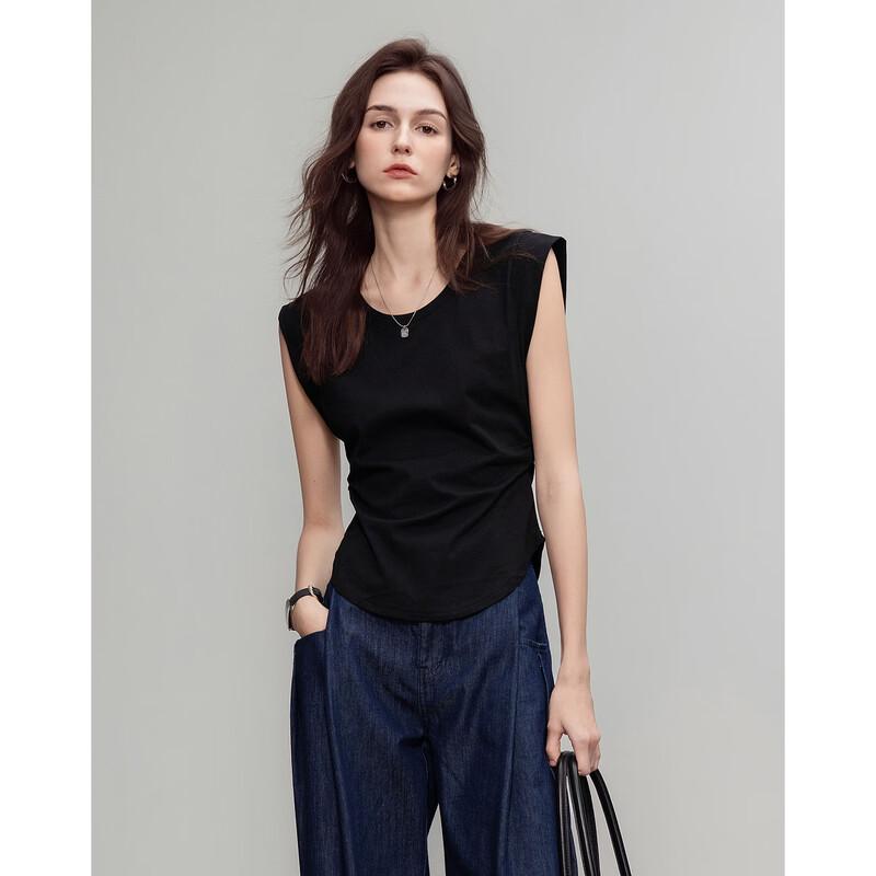 Women s Casual U-Neck Sleeveless Top S