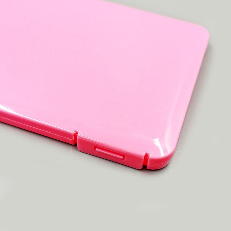 Tragbare Aufbewahrungsbox für Einwegmasken, rechteckige, zusammenklappbare temporäre Aufbewahrungsbox, Clamshell-Aufbewahrungsbox für Maskenclips