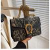 Snake Crossbody Bag for Women Girls Retro Shoulder Bag Shoulder Bag Metal Decoration PU Material New Fashion