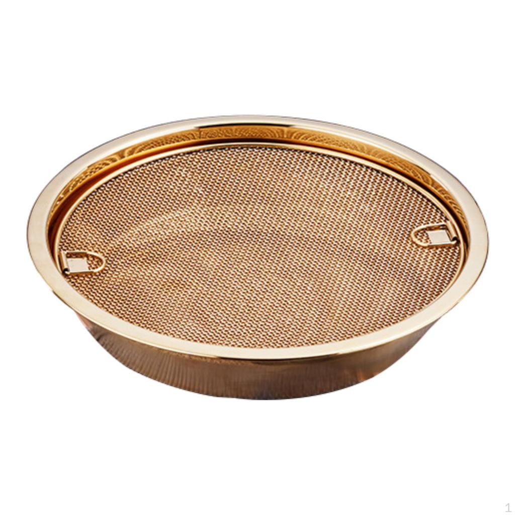 Oil Drain Rack Baking Sheet Pan Mesh Strainer Filtration Tray Fried Food Container for Barbecue