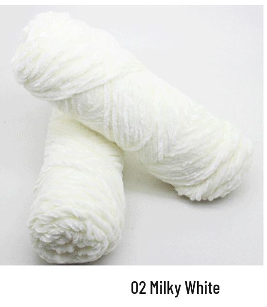 Chenille Goldenes Samt Mehrfarbiges Garn für DIY Handstricken, Mittlere Dicke, Glänzendes Finish