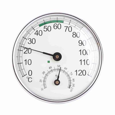 Thermo Hygrometer 2 In 1 0‑120 Degrees C Sauna Room Thermometer High Accuracy Clear Scale Mechanical Indoor
