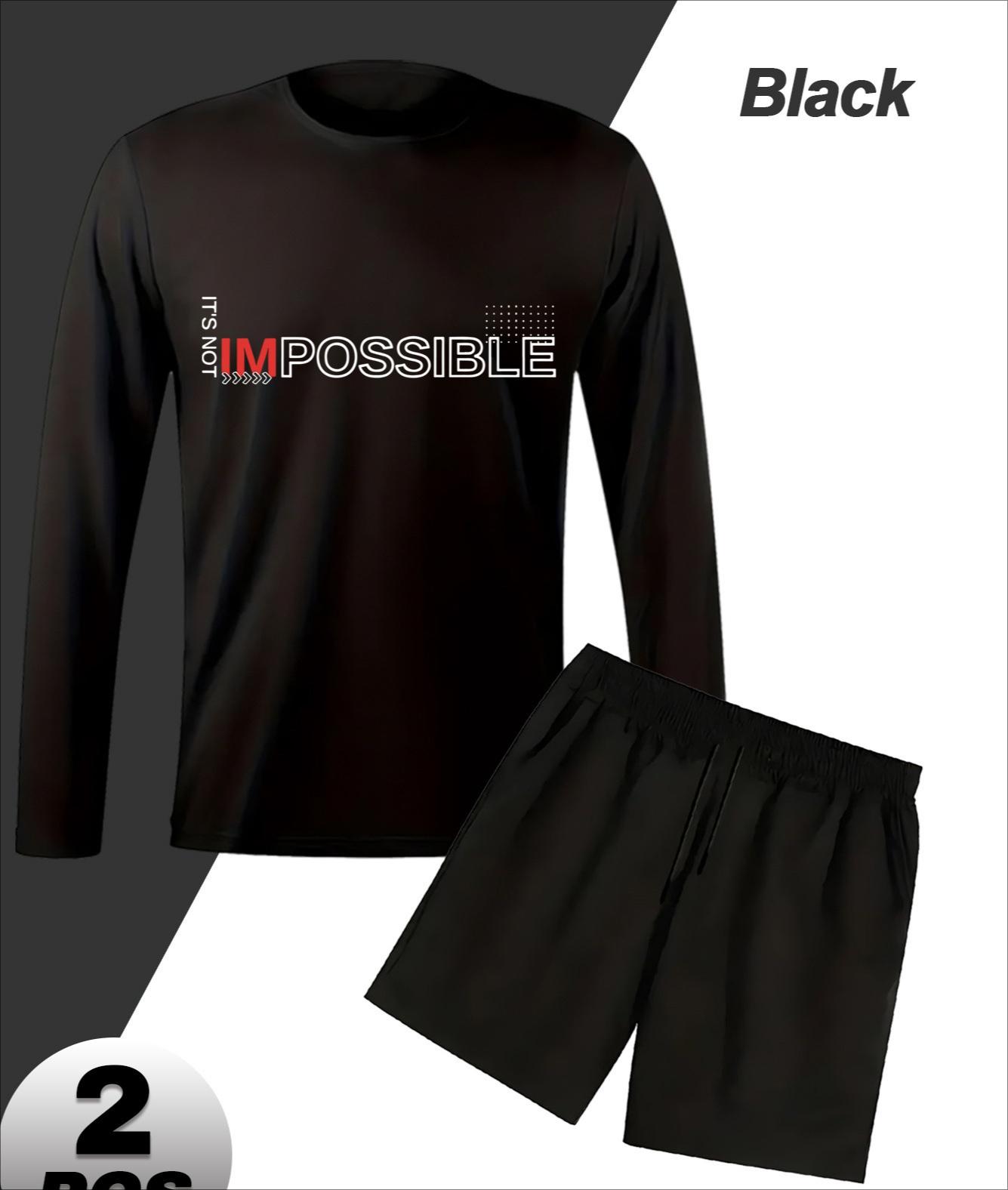 

Travel Long Sleeve Shorts Outfit, Portable for Trips L чорний