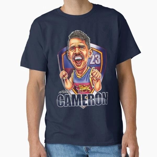 Charlie Cameron Design Afl Brisbane Lions Cl Made In Usaaus Tshirt S2xl S