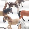 PVC Simulation Horse Figurine Miniature Pony Stallion Mare Sculpture Educational Toy Farm Animal Model Decoration Ornament
