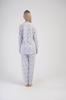 Women's Cotton Pajamas with Long Pants 3XL Vienetta Button-Up