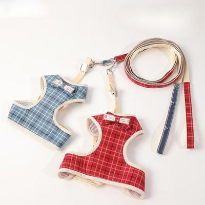 New Pet Leash for Small Dogs, Bow-shaped Dog Chest and Back Jacket