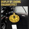 Motorcycle Vented Gas Cap Oil Fuel Tank Cover Aluminum Universal For Harley All Female Threaded Gas Tanks Except Touring 23.5-25