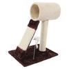 Sisal Cat Scratching Post Claw Grinding Climbing Stable Cat Tree Tower with Mouse Toy for Indoor
