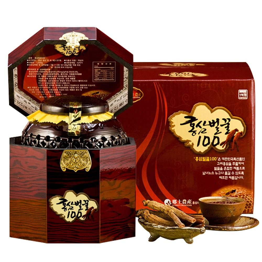 Gogagu Red Ginseng Honey 100% Ceramic Honey Gift Set 1.2kg 1 pcs