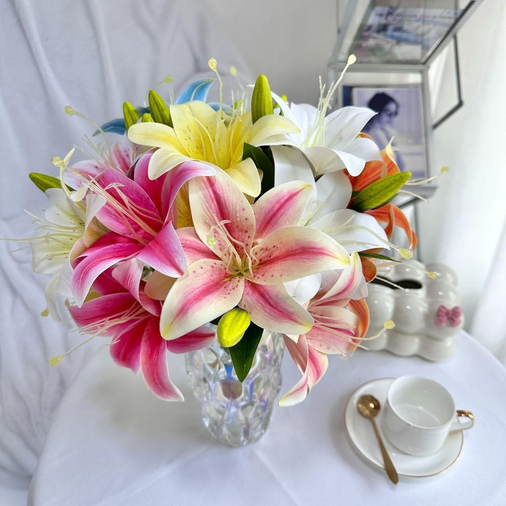 Flower Simulated Plants Lily Wedding Hotel Restaurant Decoration Props Photography
