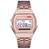 2023 Ultra-Thin Gold and Silver Harajuku Style LED Multi-Function Electronic Watch