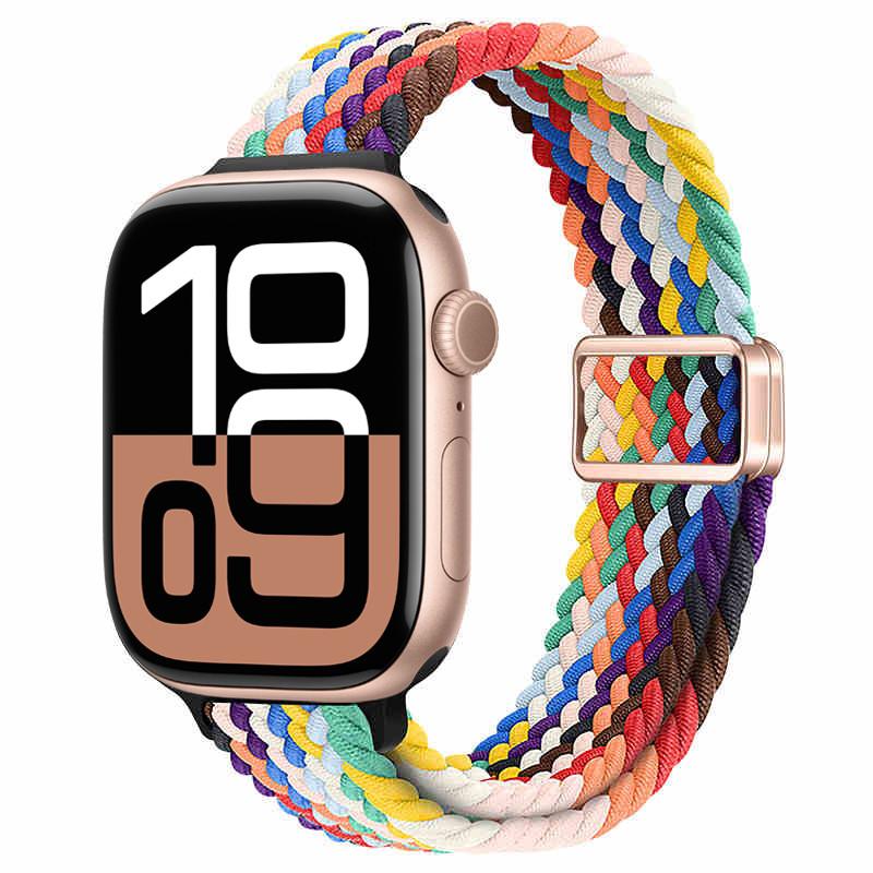 Slim Strap magnetic Braided Band Apple Watch 46mm 42mm Ultra 3 44mm 40mm 45mm 49mm 46mm 41mm iWatch Series 11 10 9 8 7 6 5 4 SE3