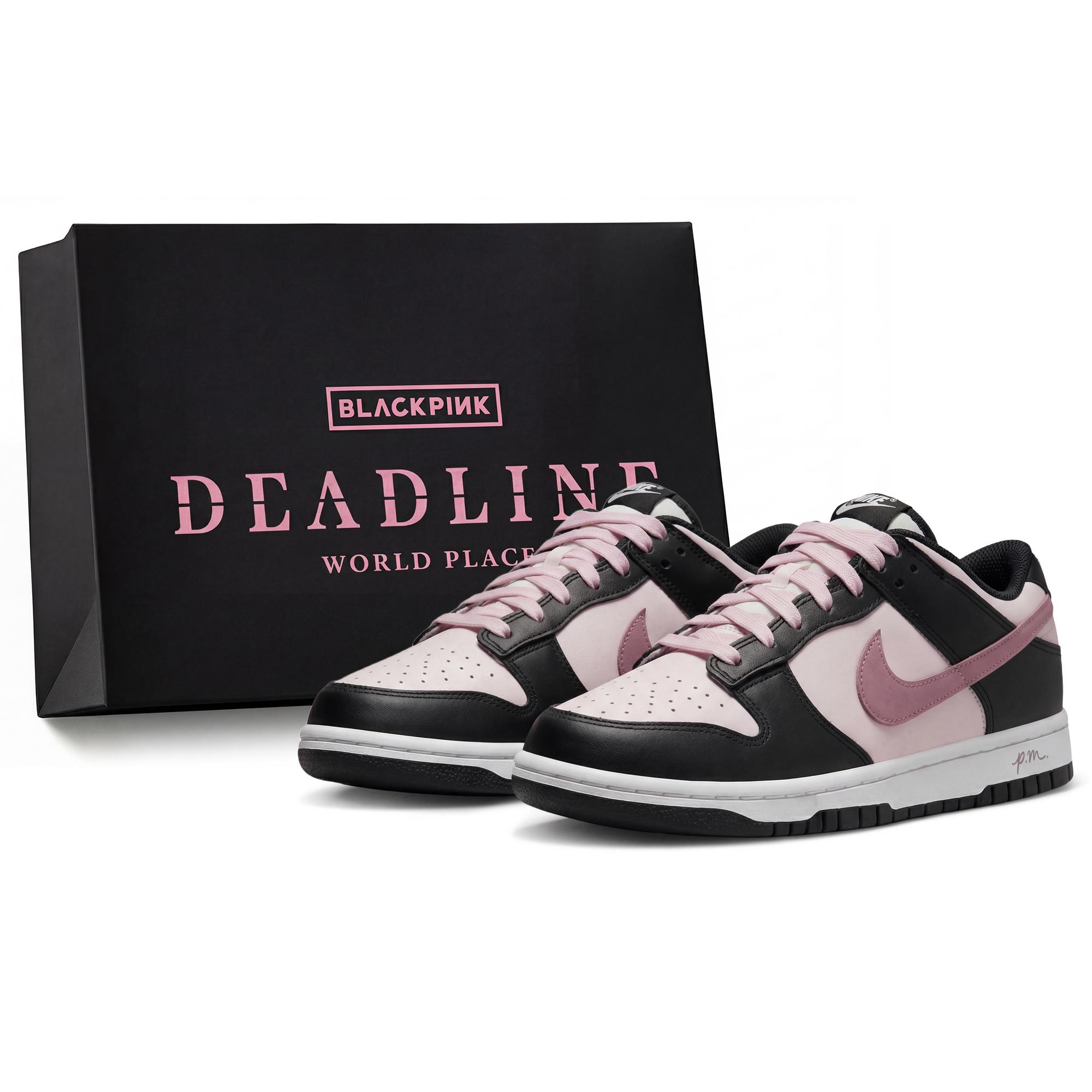 

Nike Dunk BlackPink Litchi Lemon Tea Abrasion Resistant Low top Skateboard Shoes Unisex Black Pink DD1503-101(Team210-S-BOX) 35.5