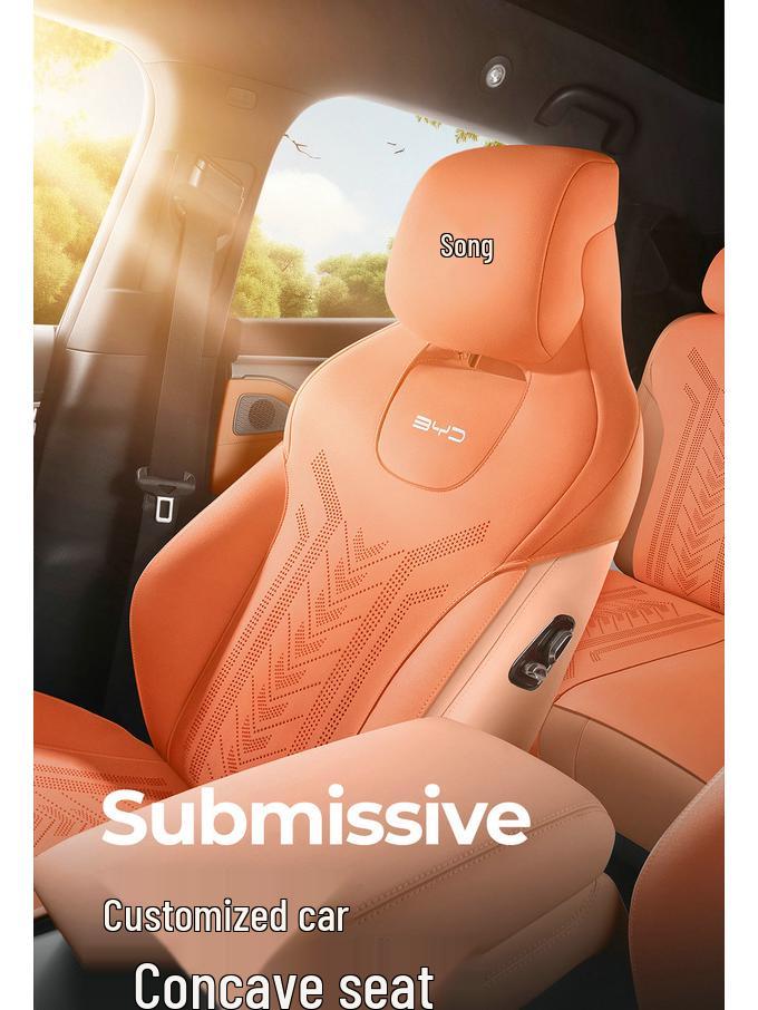 BYD Song L Universal Ventilated Seat Cushion: Four-Season, Semi-Enclosed, Breathable, Sports Minimalist Design