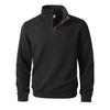 Men's Color Stand Collar Button Sweatshirt Hoodie Men's Sports Large Size Casual Sweatshirt