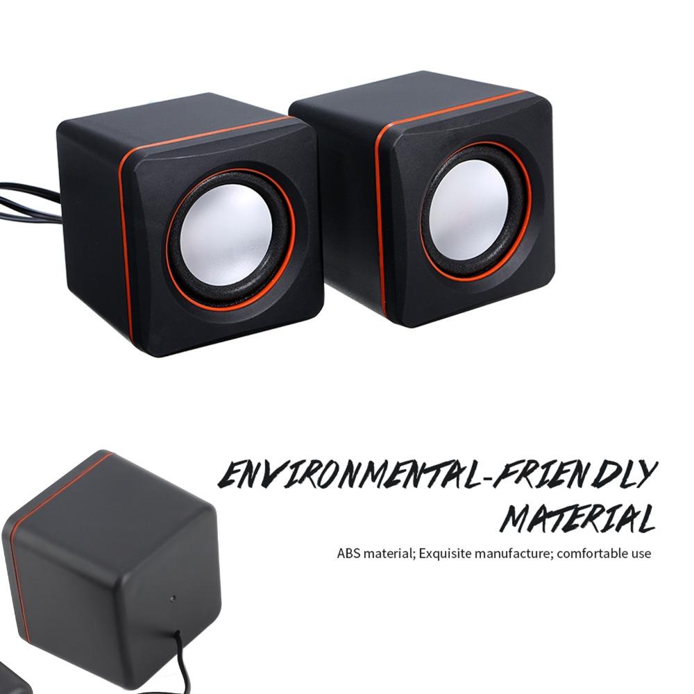 3.5mm Jack Mini Music Speaker Stereo Sound USB Speaker Plug and Play Computer Speaker  Smartphones