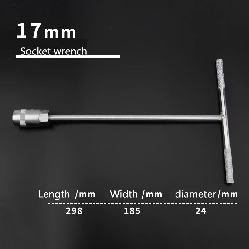 T-type Manual Socket Wrench External Hexagonal Automobile and Motorcycle Repair Wrench Nut Hexagonal T-bar