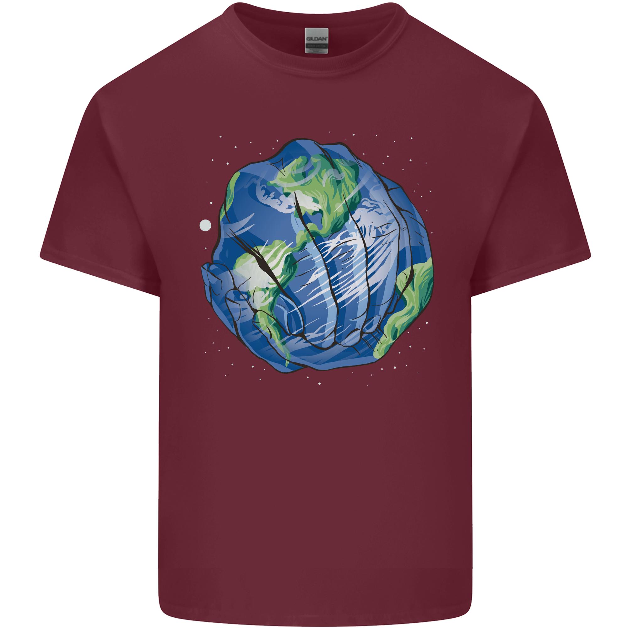 Earth Hands Climate Change EnvironUnisext Unisexs Light Cotton TShirt S