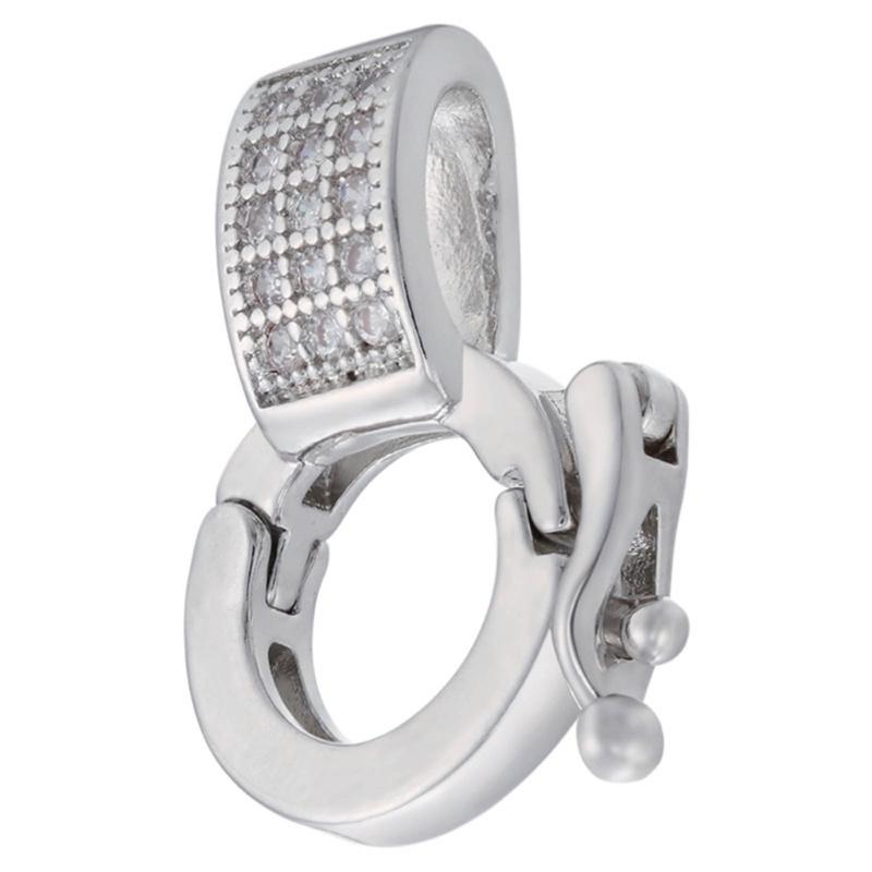 

Складні застібки Shortener Enhancer Взаємозамінна застібка-застібка Металева підвіска Застібка-з’єднувачі для виготовлення прикрас з бісеру срібний