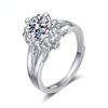 S925 Silver Plated Luxury New Princess Crown Inlaid Zircon Fashion Women 'S Ring Valentine 'S Day Gift Jewelry Wholesale
