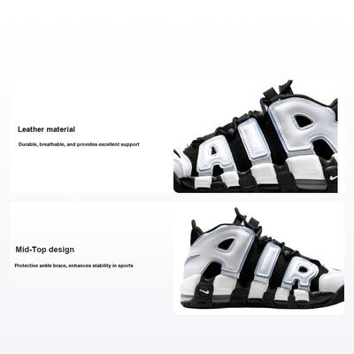 Air More Uptempo GS Schwarz Kobaltblau Glück Kinder Sneaker Weiß Mehrfarbig DQ6200-001