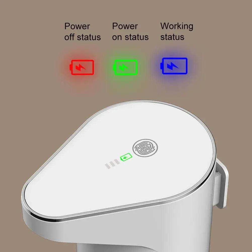 3pcs/set Automatic Soap Dispenser 116x75x196mm Infrared-sensing Technology Soap Dispenser Adjustable Foam,350ml USB Rechargeable