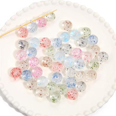 Cuentas de Flor de Cerezo Secas Transparentes Colgantes Florales Acrílicos para DIY 10 Piezas