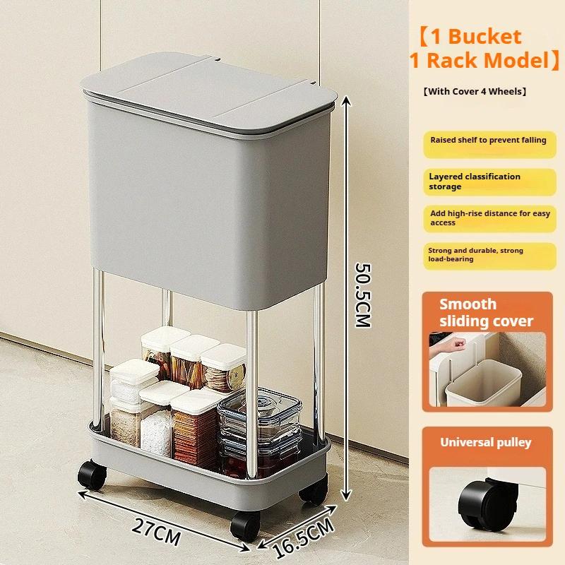 

Белый лаконичный дизайн Долговечный пластиковый контейнер для отходов с ножками-колесиками Идеальная бытовая чистота Различные внутренние пространства лавандовый