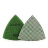 Resin Triangular Sanding Pads for Oscillating Sandpaper Sheets for Polishing Ceramic 800 Grit Z-LEAP Tools, Porcelain, Stone, Glass, Discs, 3-inch