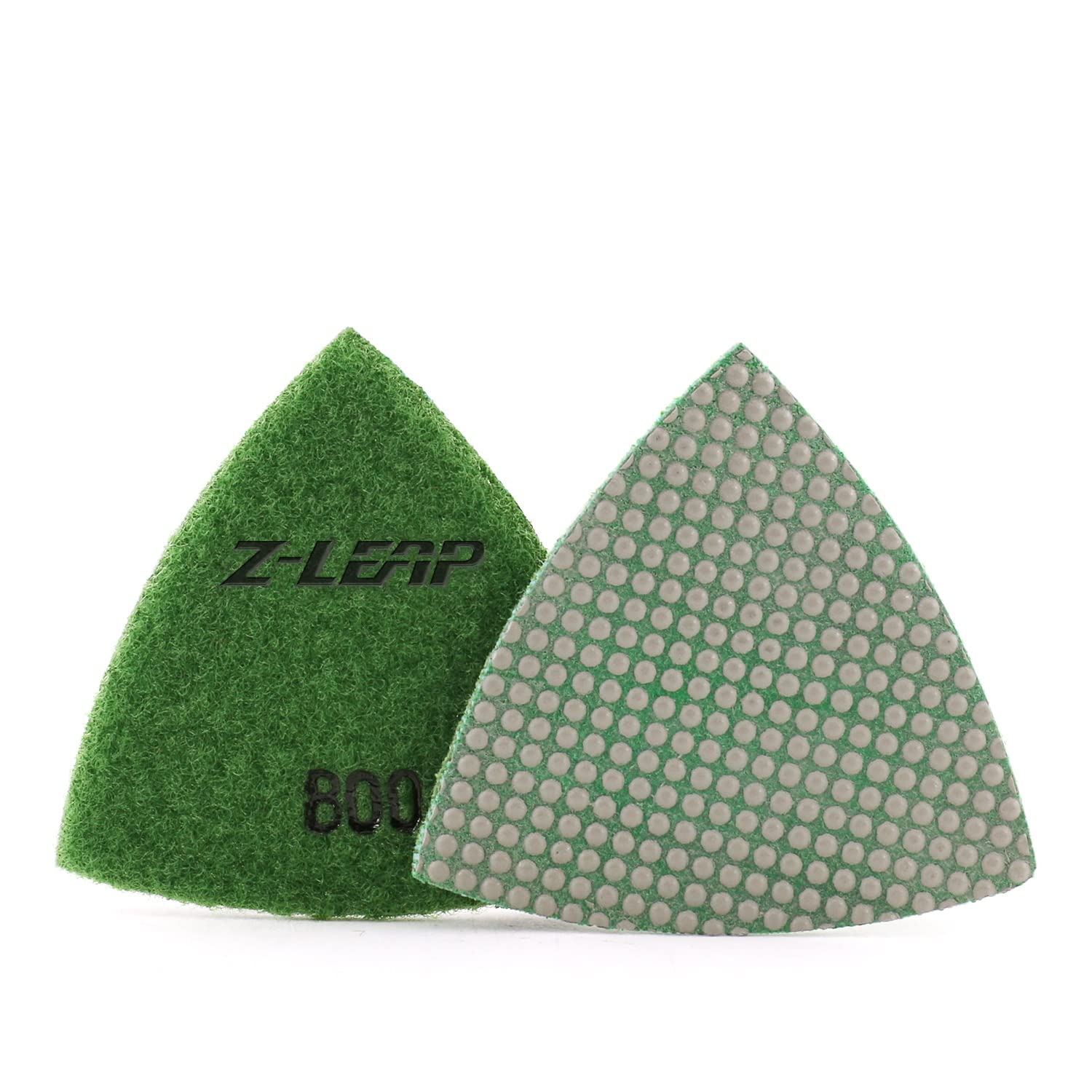 

Resin Triangular Sanding Pads for Oscillating Sandpaper Sheets for Polishing Ceramic 800 Grit Z-LEAP Tools, Porcelain, Stone, Glass, Discs, 3-inch