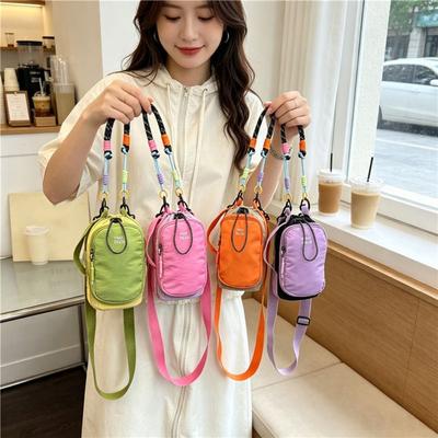 Dopamine Style Water Bottle Bag Hands-Free Thermal Mugs Shoulder Bag  Walking