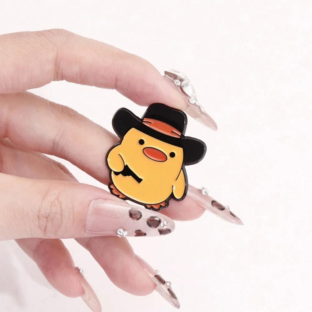 Cute Yellow Duck Enamel Pins Creative Cartoon Animal Lapel Brooch Badge Backpack Clothing Hat Accessories For Kids Gift