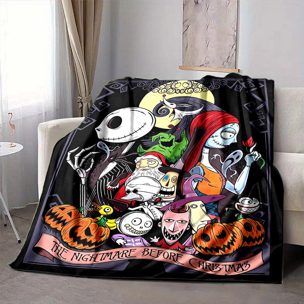 1 szt. Koc The Nightmare Before Christmas Miękki i Wygodny Codzienny Ciepły Kemping Podróż Boże Narodzenie Halloween Prezent Xmas M924227