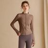 Sunscreen Clothes Skinny Yoga Clothes Women's Running Quick-Drying Clothes Long Sleeves Waist Cycling Sports Jacket Fitness Clothing Top