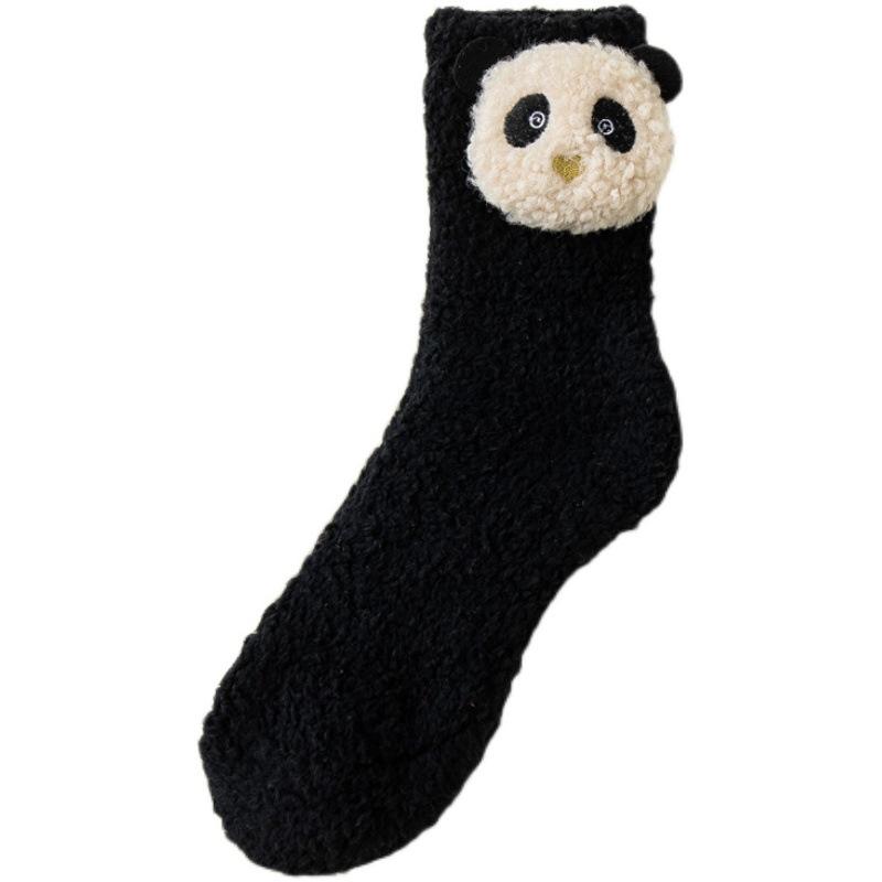 Coral Fleece Socks, Thickened Thermal Floor Socks, Terry Accessories Medium Tube Socks