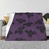 Bat Loaf-Repeating Pattern Fashion Soft Warm Flannel Blanket Bats Cute Chibi