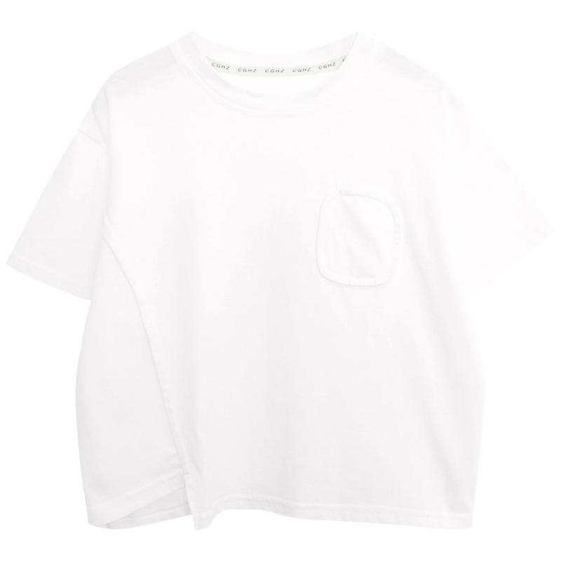 Boys Irregular Patchwork Short Sleeve T Shirt Kids Cotton Summer Casual Top For Children 90cm
