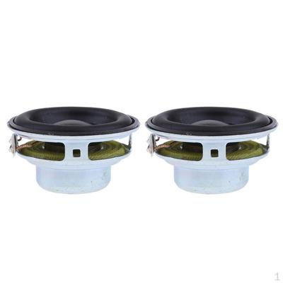 0mm 5W Lautsprecher 4Ohm Stereo Rund PU Schwarz 16 Spulen Ersatz (2er-Pack)