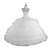 Super Puffy Bridal Evening Gown Petticoat with Adjustable Six-Bone Crinoline and 6 Mesh Hoop Skirt