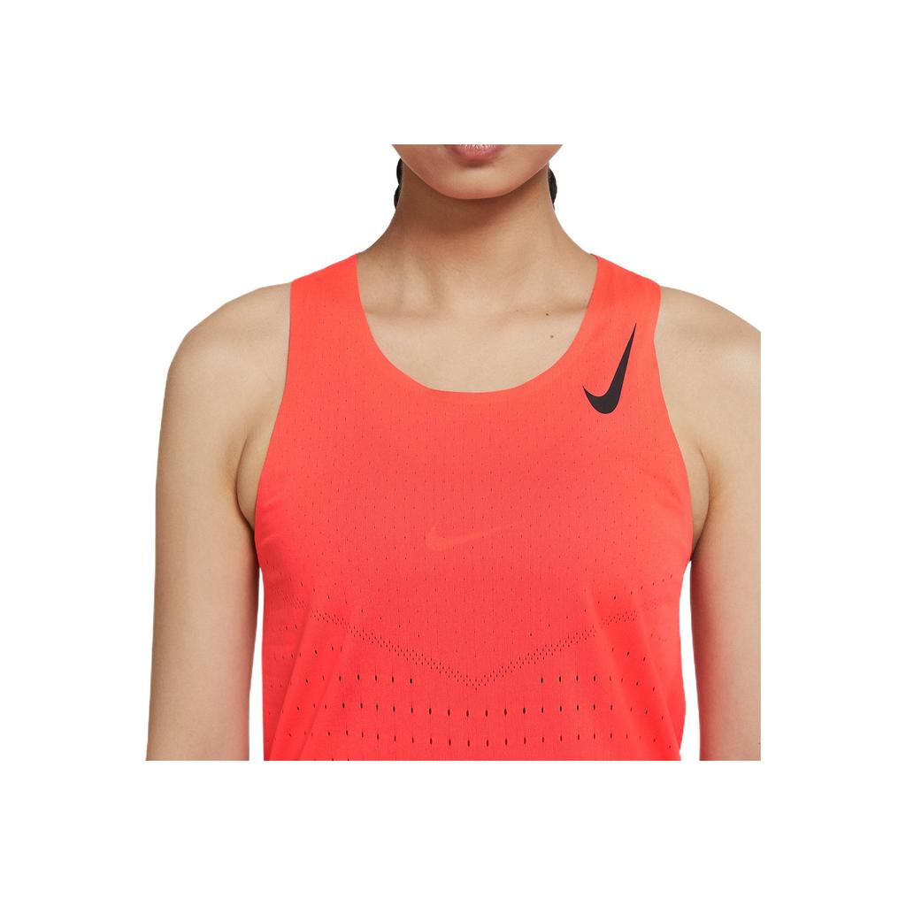 Nike Logo Print Breathable Round Neck Sports Tank Top Women tops Red CZ9386-635