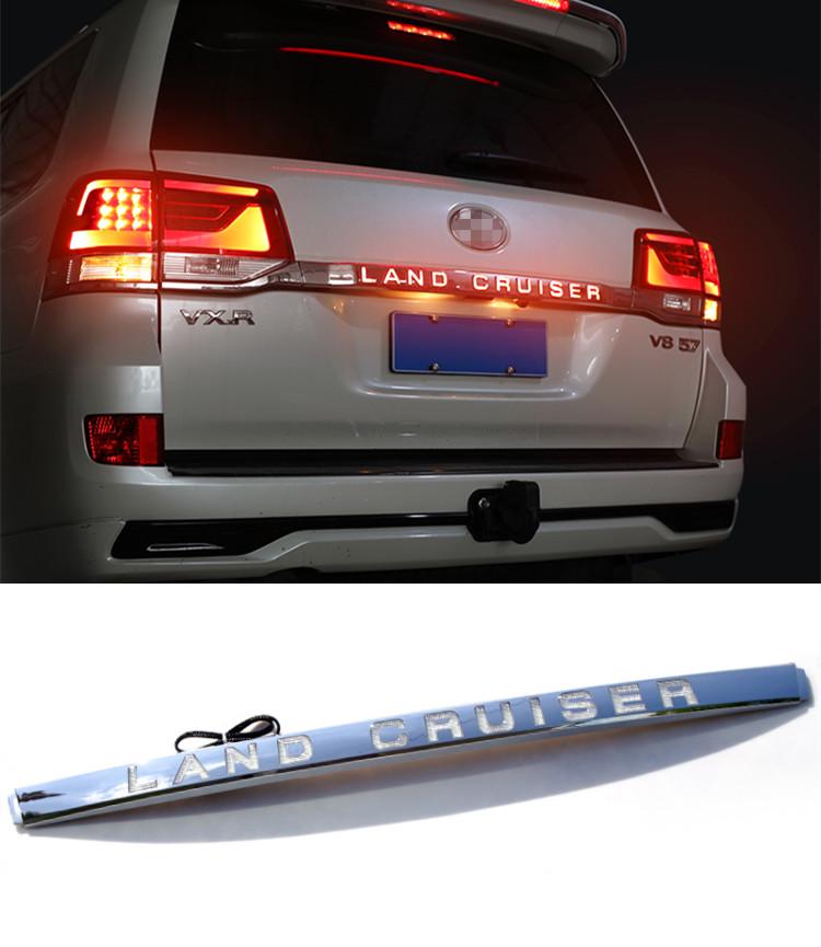 LED Rear Tailgate Trim Strip with Brake Lights for 2008-2023 Land Cruiser