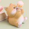 Cute Animal Figurine for Kids Resin Mini Animal Toy Cake Topper Desktop Decoration Dashboard