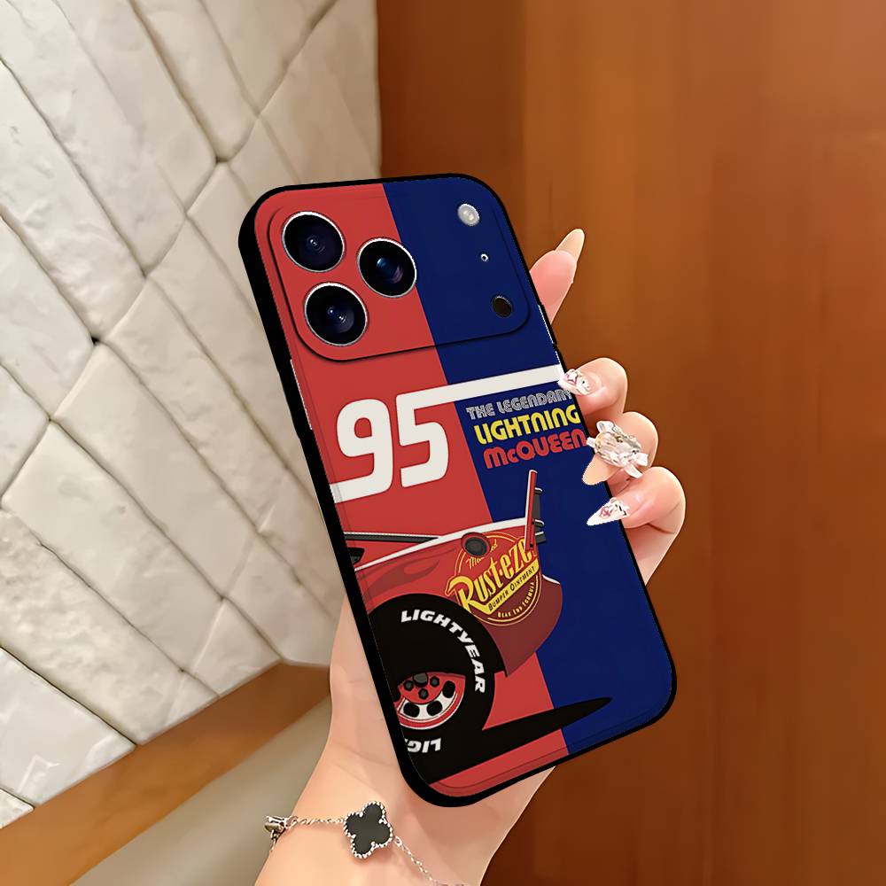 L-Light-ning M-McQueens Phone Case Black That Fits For IPhone 17,16,15,11,13,14 Pro Max,Plus,X,Xr,Xs Max,13Mini