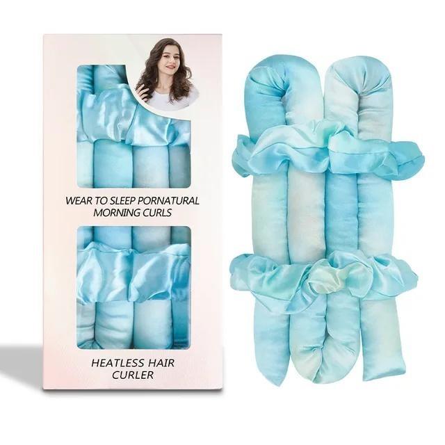 Heatless Curling Rod Set Headband No Heat Silk Curls Ribbon Hair Rollers Hair Curlers To Sleep In Sleeping Soft Headband Styling
